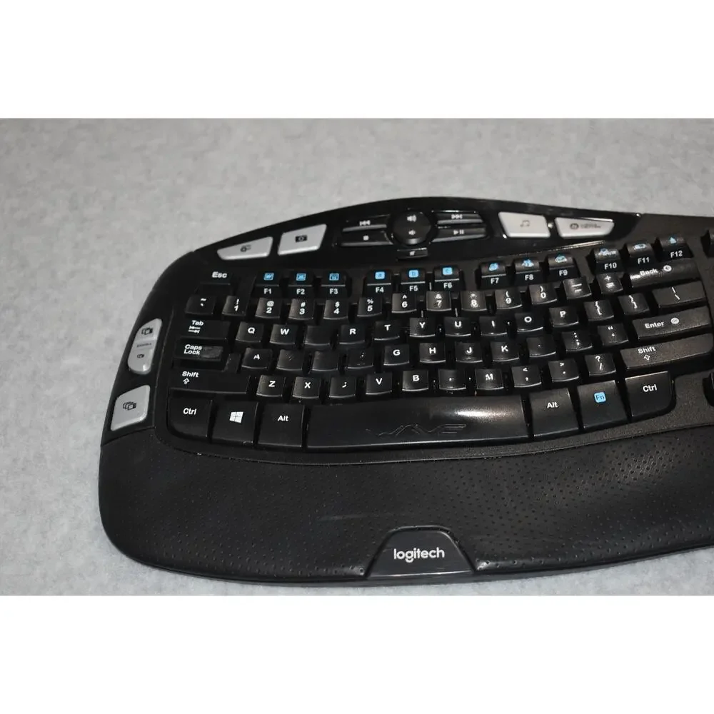 Logitech K350 Ergonomic Keyboard Comfort Wave Wireless No Dongle Tested